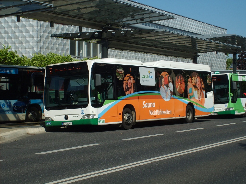 MB O 530 II LE - HY VG 44 - Wagen 244 - in Hoyerswerda, Lausitzer Platz - am 2-Juli-2015