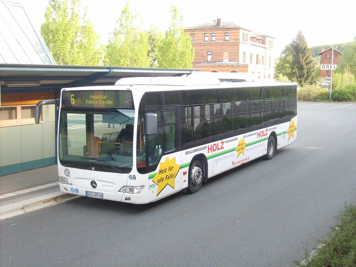 MB O 530 II Ü - GRZ PR 68 - Wagen 68 - in Greiz, am Bahnhof - am 11-Mai-2015