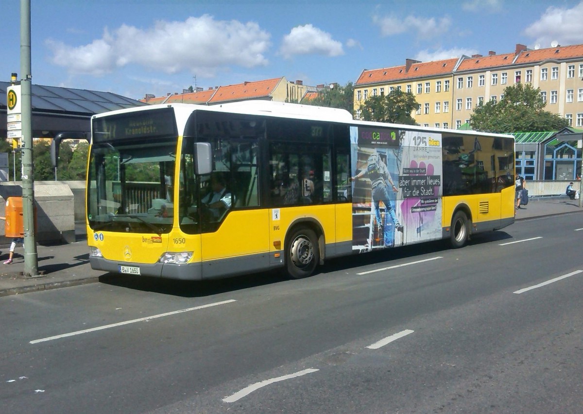 MB O 530 II Wg.1650 auf Linie 377, Hermannstr. am 21.07.15