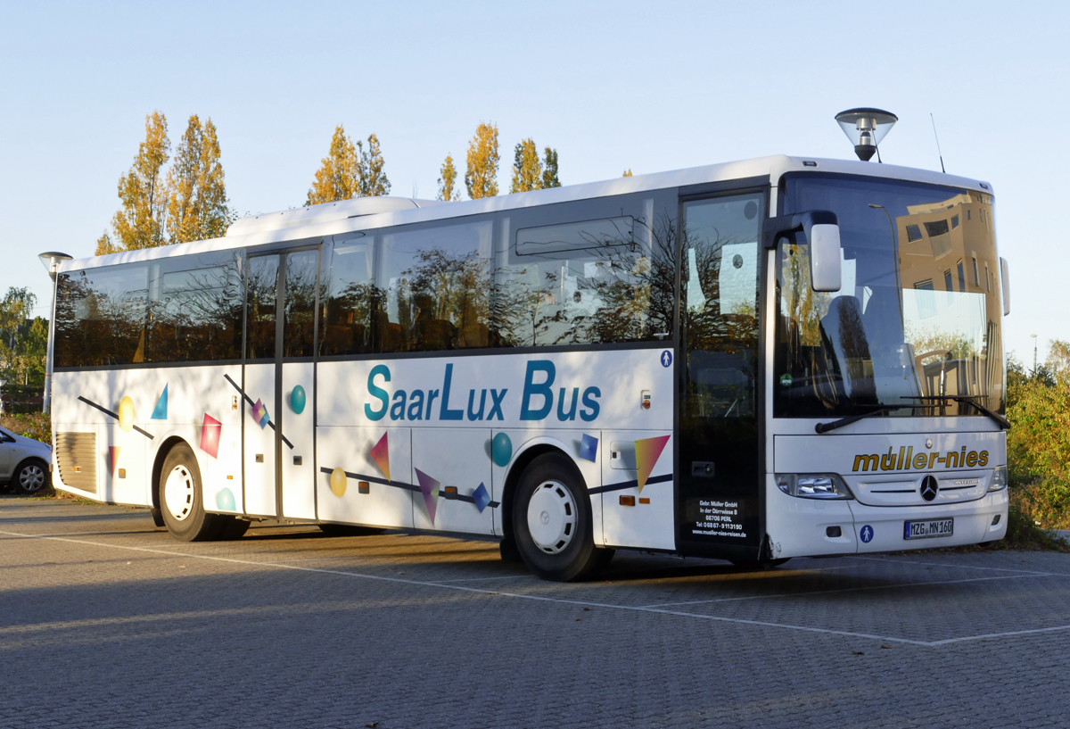 MB O 550 Integro Überlandbus  Müller-Nies  am Bahnhof in Euskirchen - 14.10.2017