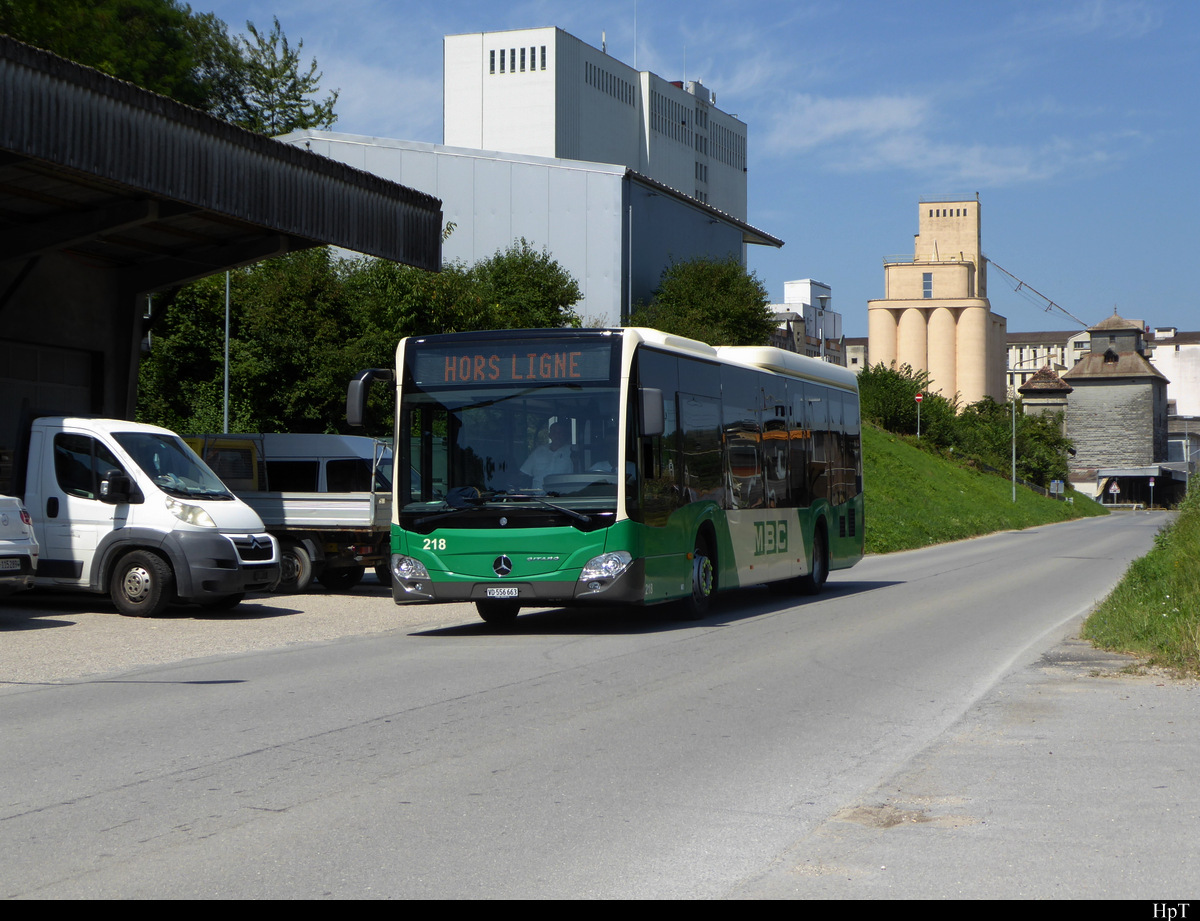 MBC - Mercedes Citaro  Nr.218  VD  556663 unterwegs auf Dienstfahrt in Cossonay am 09.08.2020