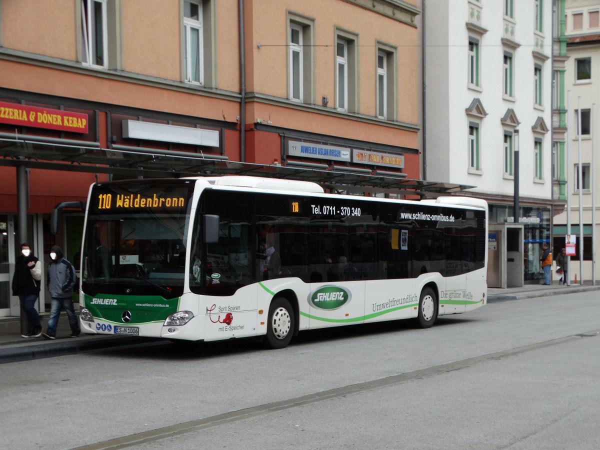 Mercedes Benz Citaro 2 am 13.02.16 in Esslingen ZOB auf der Linie 110