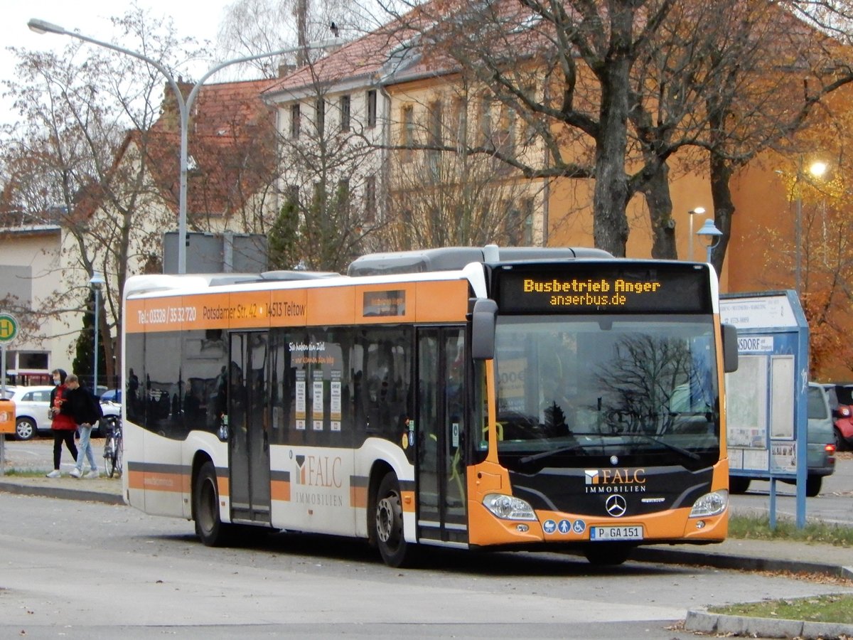Mercedes-Benz Citaro, Busbetrieb Anger, Stahnsdorf 18.Nov.2020
