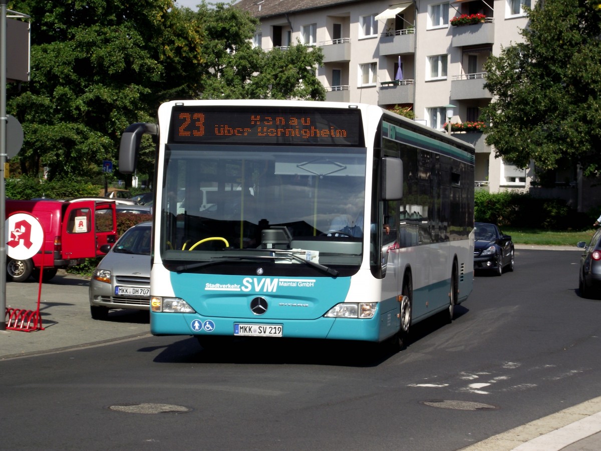 Mercedes Benz Citaro C1 Facelift des SVM am 03.09.13 in Maintal auf der Linie 23