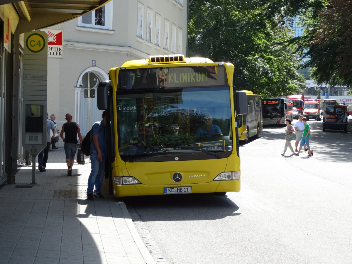 Mercedes Benz Citaro C1 Facelift am 08.08.14 im Kempten ZUM