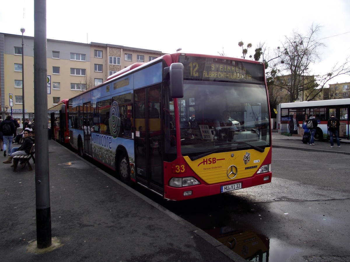 Mercedes Benz Citaro C1 G der HSB am 07.11.13 in Hanau 