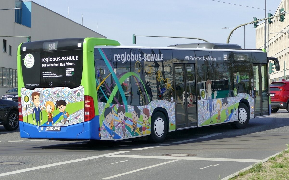 Mercedes-Benz Citaro  C2 '184' _ Regiobus Potsdam Mittelmark GmbH (regiobus-Schule). Potsdam Hbf., bereits im September 2020.