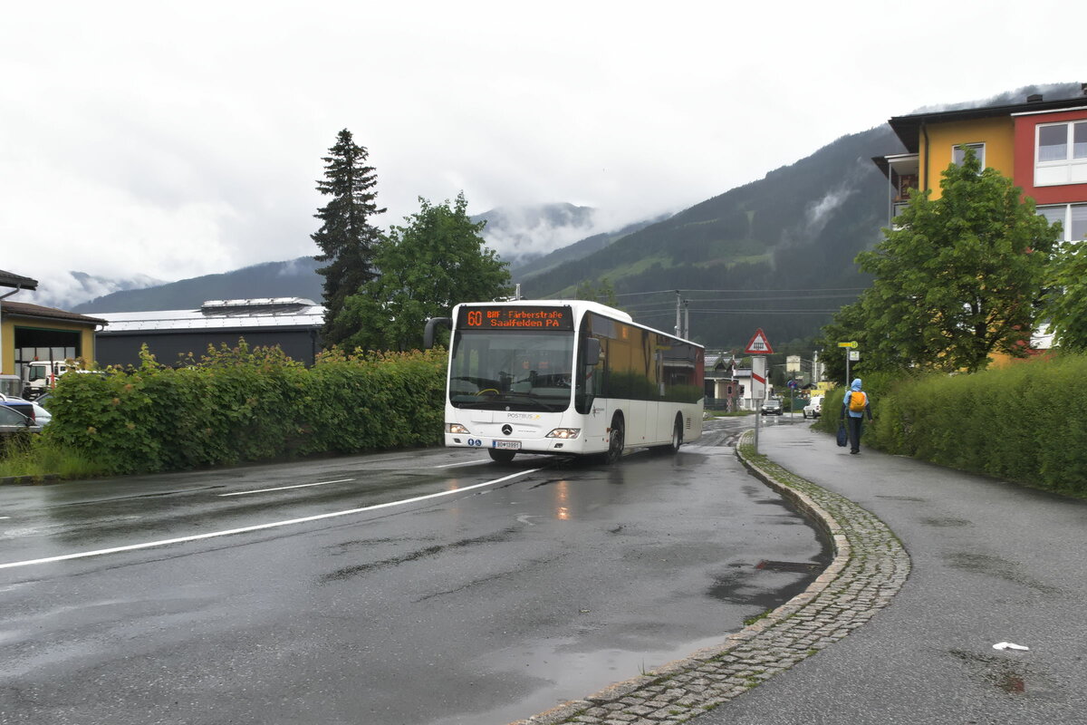 Mercedes-Benz Citaro Facelift von Postbus (BD-13991) als Stadtbus Saalfelden, Linie 60, bei der Haltestelle Saalfelden Lagerhaus. Aufgenommen 7.6.2022.