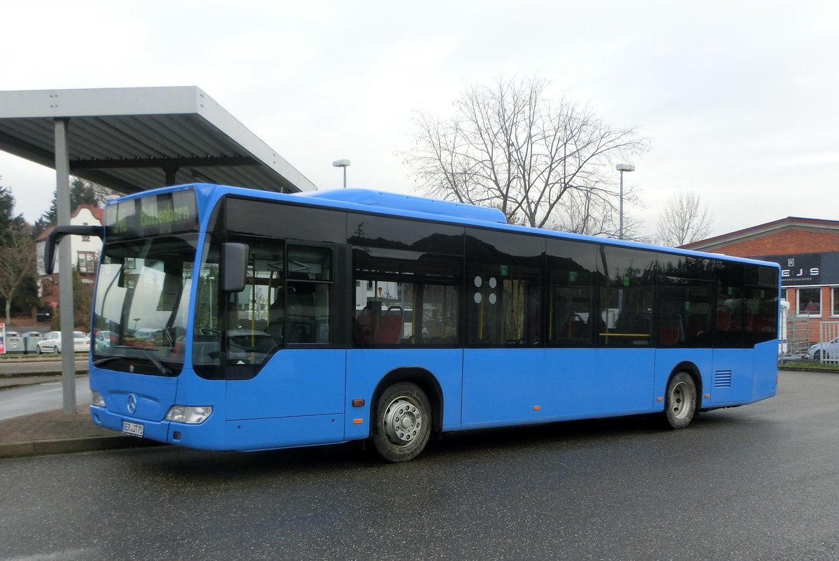 Mercedes Benz Citaro I von Trischan Reisen am 23.11.2020 in Bad Bergzabern