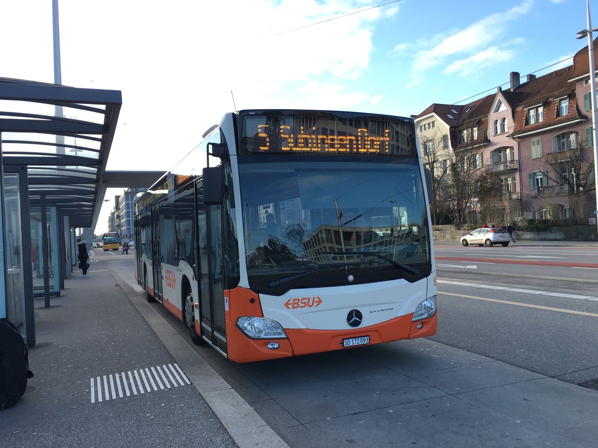 Mercedes-Benz Citaro II der BSU am 28. Januar in Solothurn. 