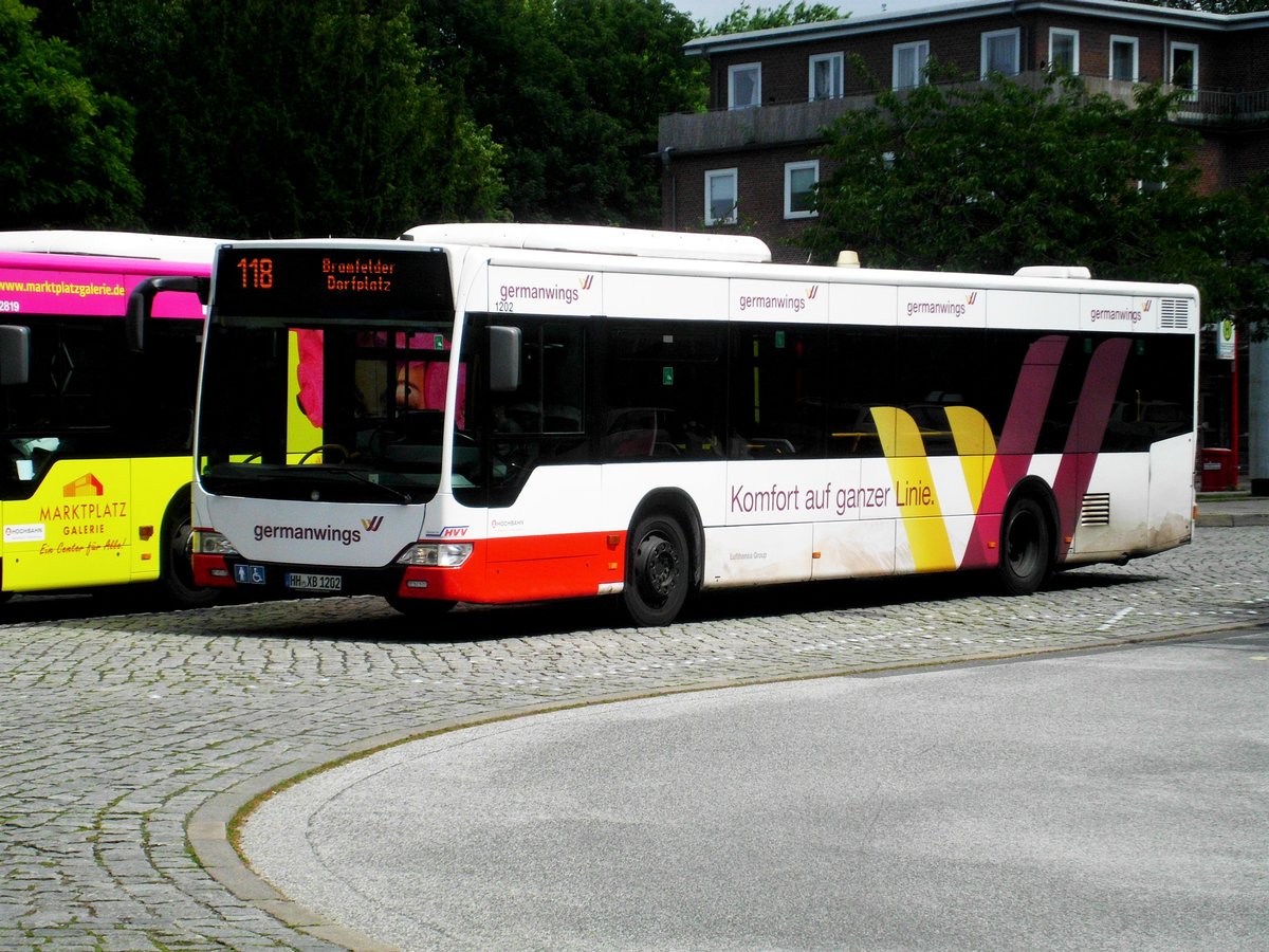 Mercedes-Benz O 530 II (Citaro Facelift) auf der Linie 118 nach Bramfelder Dorfplatz am U-Bahnhof Wandsbek Gartenstadt.(5.07.2017) 

