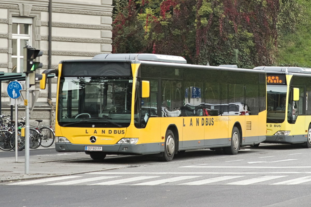 Mercedes-Benz O 530 II (Citaro Facelift) als Landbus Oberes Rheintal, DO-801FP, in Feldkirch Busplatz Steig E. Aufgenommen 7.10.2019.
