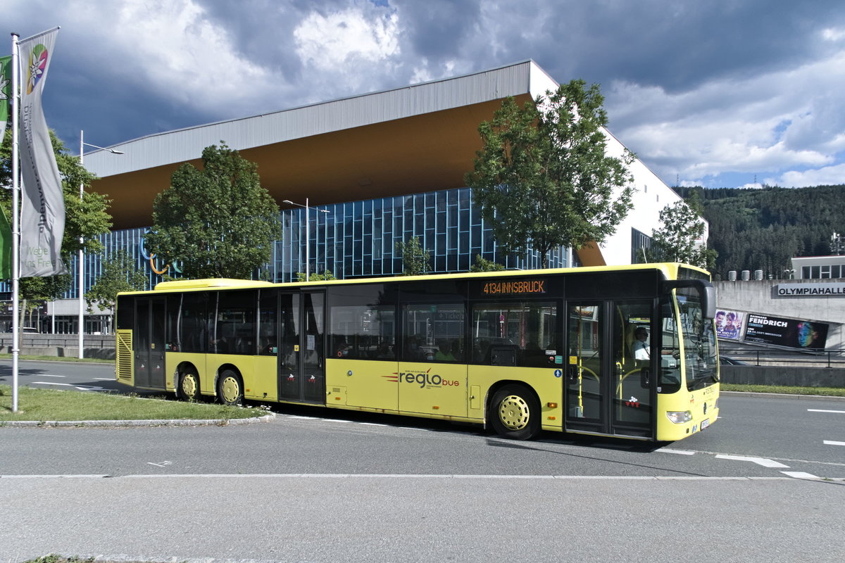 Mercedes-Benz O 530 II (Citaro Facelift) von Postbus (BD-13340) als Schienenersatzverkehr für die Karwendelbahn in Innsbruck, Olympiastraße. Aufgenommen 13.6.2020.