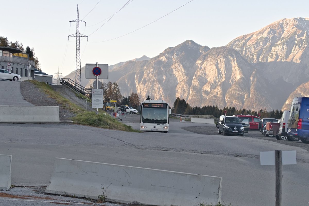 Mercedes-Benz O 530 II (Citaro Facelift) der Innsbrucker Verkehrsbetriebe (Bus Nr. 618) als Schienenersatzverkehr für die Stubaitalbahn/Linie STE in Mutters, Muttereralmbahn. Aufgenommen 6.11.2020.