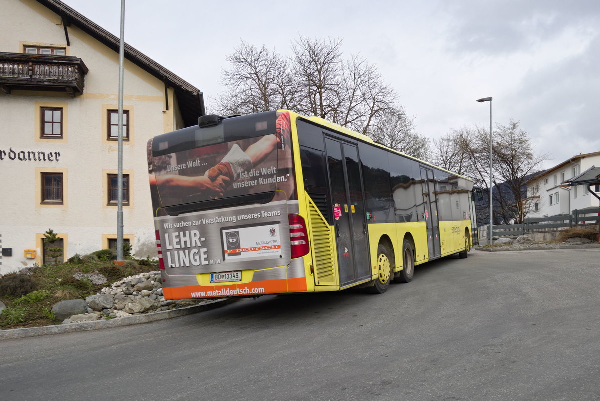 Mercedes-Benz O 530 II (Citaro Facelift) von Postbus (BD-13349) als Linie 4162 an der Haltestelle Grinzens Wendestelle. Aufgenommen 7.4.2021.
