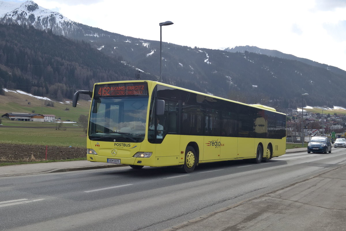 Mercedes-Benz O 530 II (Citaro Facelift) von Postbus (BD-13015) als Linie 4162 in Birgitz, Dorfstraße. Aufgenommen 2.4.2021.
