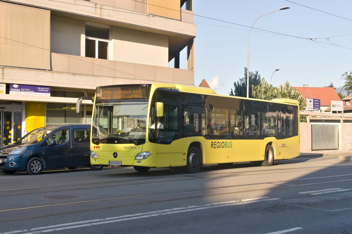 Mercedes-Benz O 530 III (Citaro 2. Generation) von Postbus (BD-13963) als Linie 4132 in Innsbruck, Amraser Straße. Aufgenommen 25.8.2021.