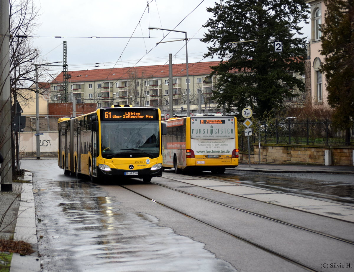 Mercedes-Benz O530G am 13.01.2019 in der Wasastraße. Foto darf mit Genehmigung veröffentlicht werden.