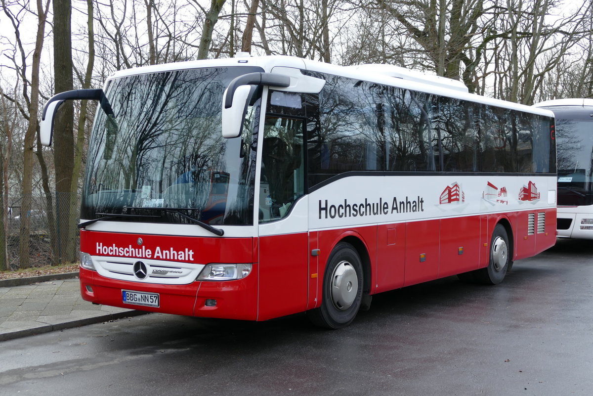 Mercedes-Benz Tourismo, 'Hochschule Anhalt', Berlin, Januar 2020. (Grüne Woche)