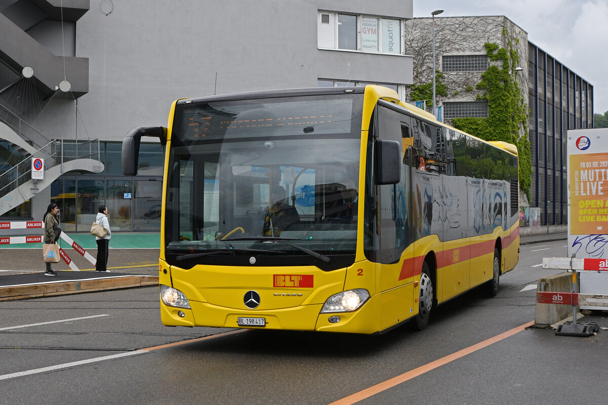 Mercedes Citaro 2 der BLT, auf der Linie 47, f�hrt am 18.05.2026 zur Haltestelle Dreispitz. Aufnahme Basel.