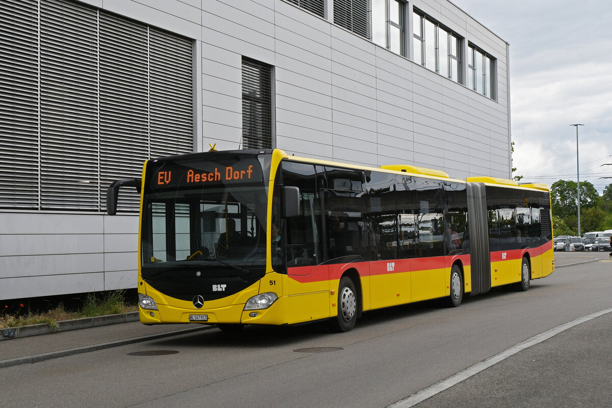 Mercedes Citaro 51 der BLT, auf der Tramersatzlinie 11, f�hrt am 20.05.2026 durch die Florenzstrasse. Aufnahme Basel.




