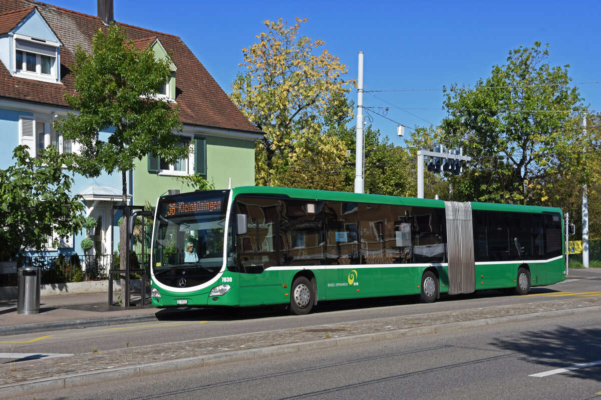 Mercedes Citaro 7030, auf der Linie 36, bedient am 19.09.2022 die Haltestelle Morgartenring.