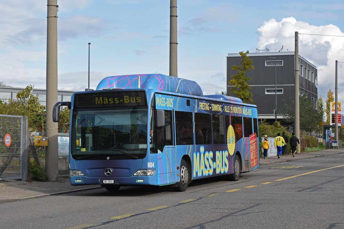 Mercedes Citaro 804 fährt am 09.11.2019 als Mäss Bus Richtung Messeplatz.