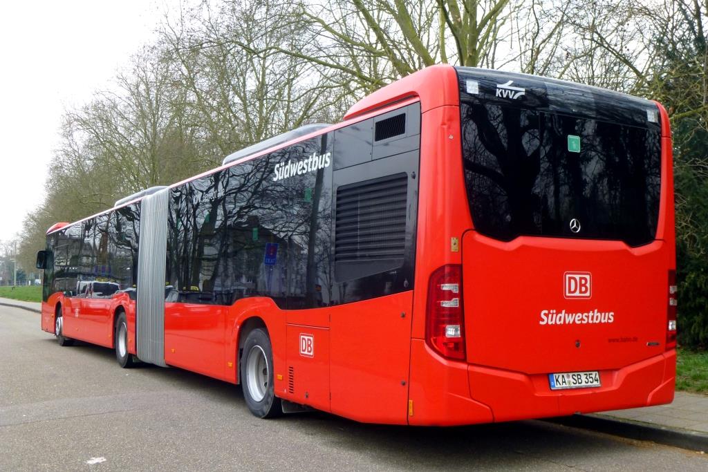 Mercedes Citaro C2 G Euro 6  Südwestbus , Karlsruhe 18.02.2016