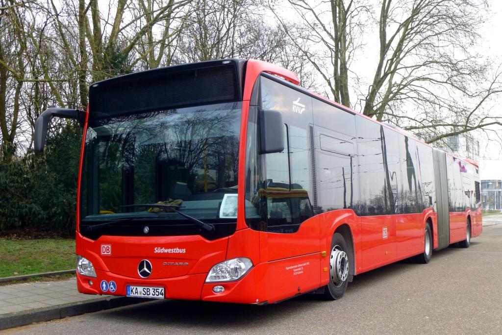 Mercedes Citaro C2 G Euro 6  Südwestbus , Karlsruhe 18.02.2016