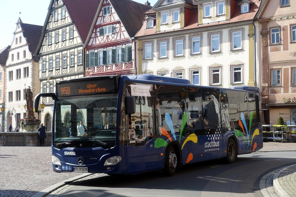 Mercedes Citaro C2 K  SWEG - Stadtbus Mad Mergentheim , März 2022