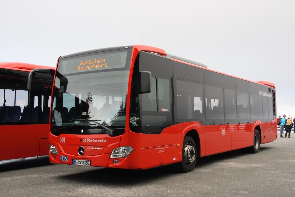 Mercedes Citaro C2 Ü  Oberbayernbus  M-RV 8351, Bus wird auf der steilen Bergstrecke zum Kehlsteinhaus eingesetzt, Berchtesgaden 08.09.2015