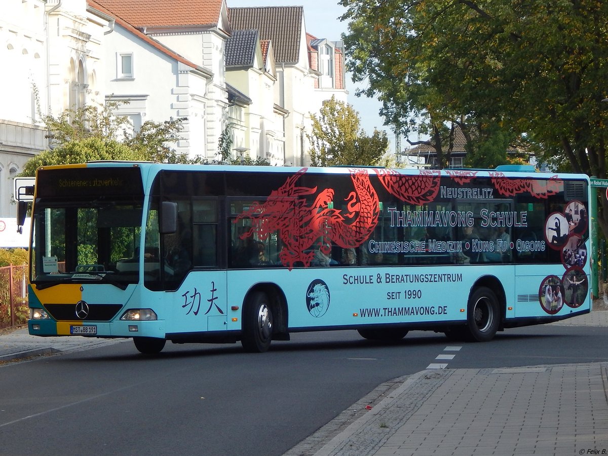 Mercedes Citaro I von B.B.-Reisen aus Deutschland in Neubrandenburg am 18.09.2018