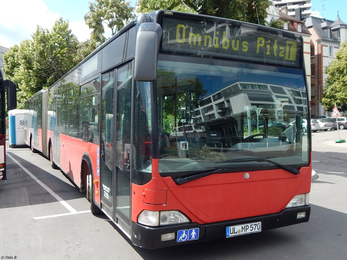 Mercedes Citaro I von Omnibus Pitz aus Deutschland (ex VHH Hamburg HH-DT 1055) in Ulm am 19.06.2018