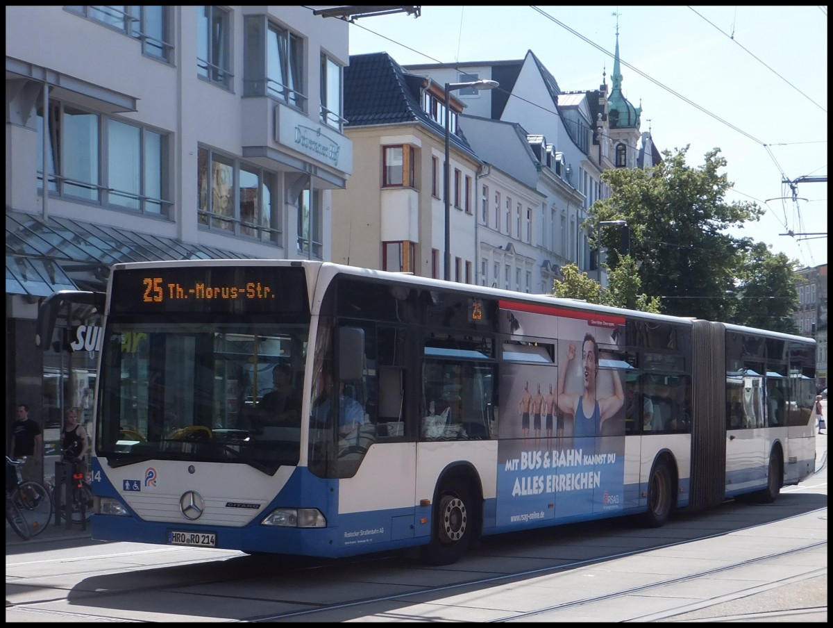 Mercedes Citaro I der Rostocker Straßenbahn AG in Rostock am 08.07.2013 