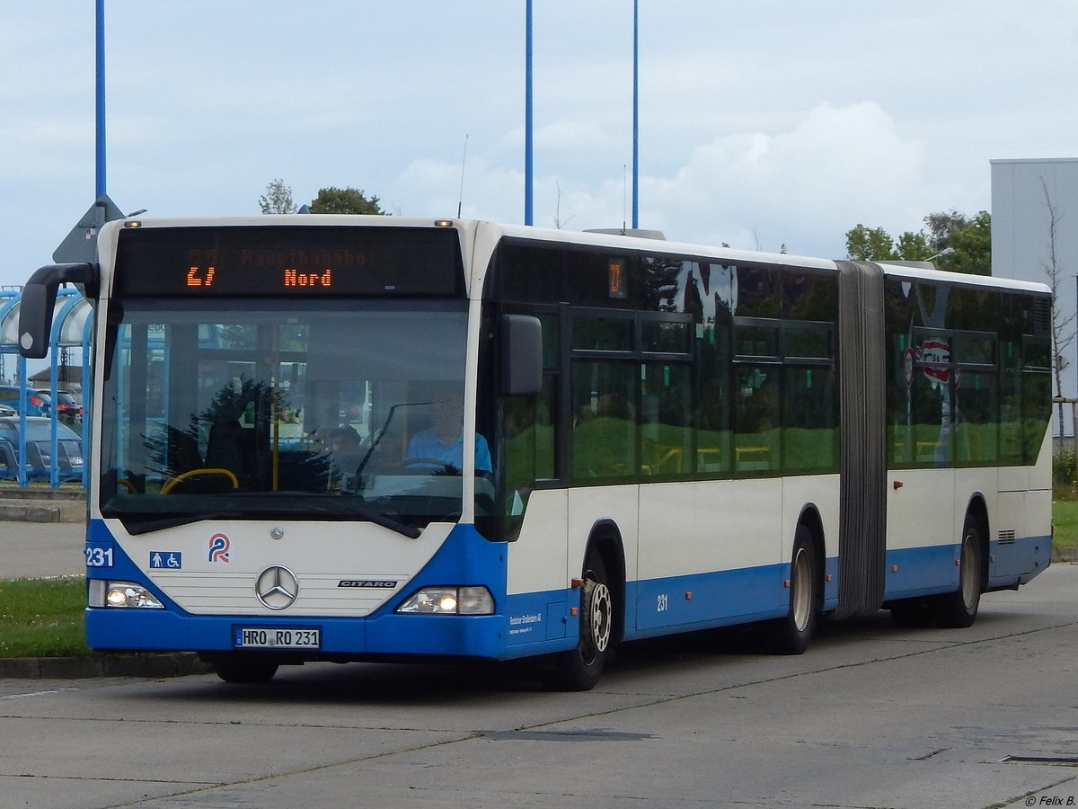 Mercedes Citaro I der Rostocker Straßenbahn AG in Rostock am 07.09.2017