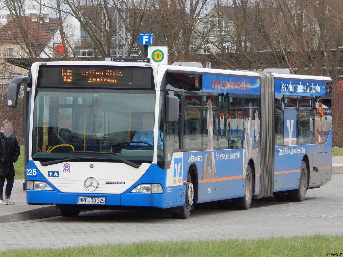 Mercedes Citaro I der Rostocker Straßenbahn AG in Rostock am 25.01.2018