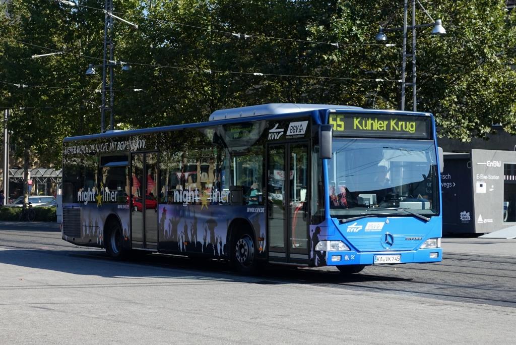 Mercedes Citaro I  VBK Verkehrsbetriebe Karlsruhe  KA-VK 745, Karlsruhe 24.09.2016