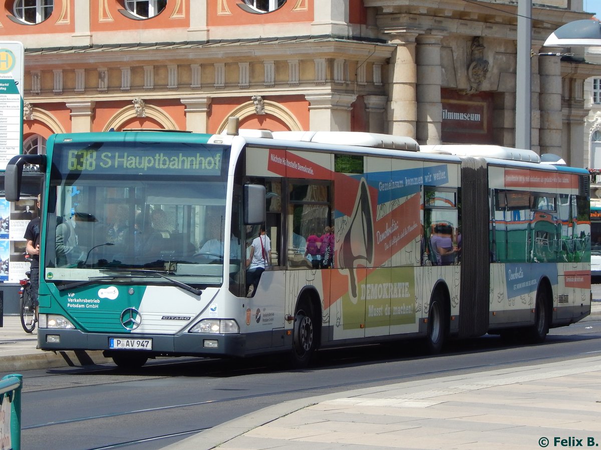 Mercedes Citaro I vom Verkehrsbetrieb Potsdam in Potsdam am 07.06.2015