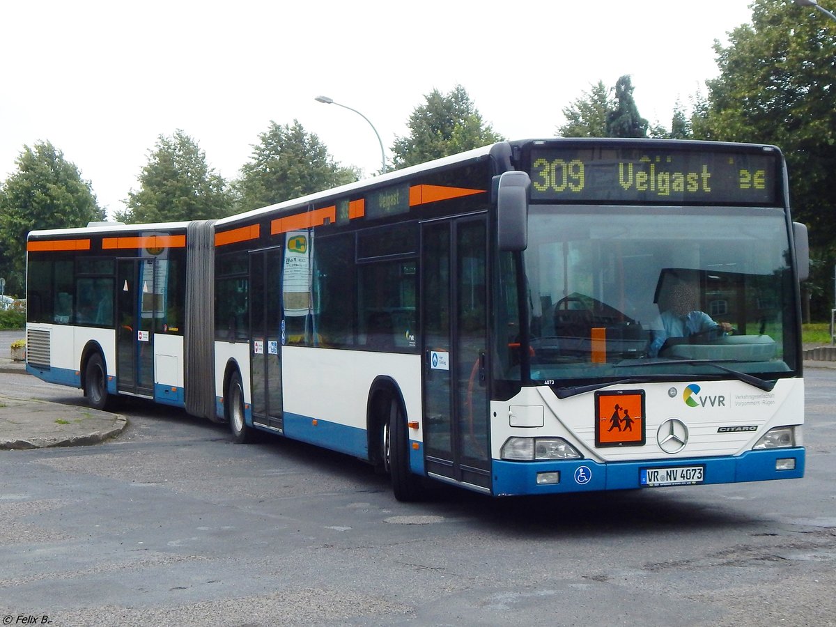 Mercedes Citaro I der VVR (ex moBiel GmbH/Bielefeld) in Stralsund am 21.07.2017