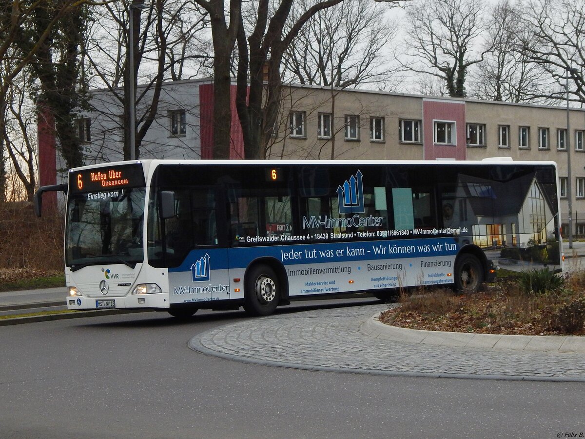 Mercedes Citaro I der VVR in Stralsund am 31.01.2019