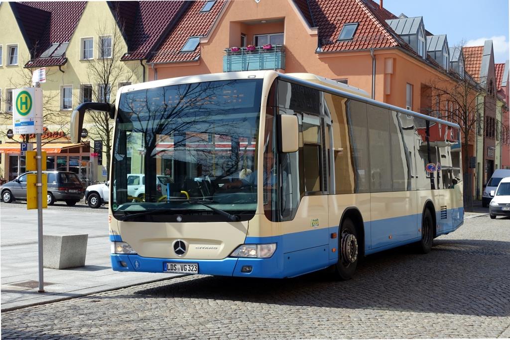 Mercedes Citaro II K  RVS - Regionale Verkehrsgesellschaft Dahme-Spreewald , Lübben/Spreewald 13.04.2016