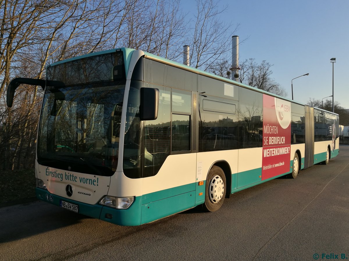 Mercedes Citaro II der Neubrandenburger Verkehrsbetriebe in Neubrandenburg am 27.01.2017