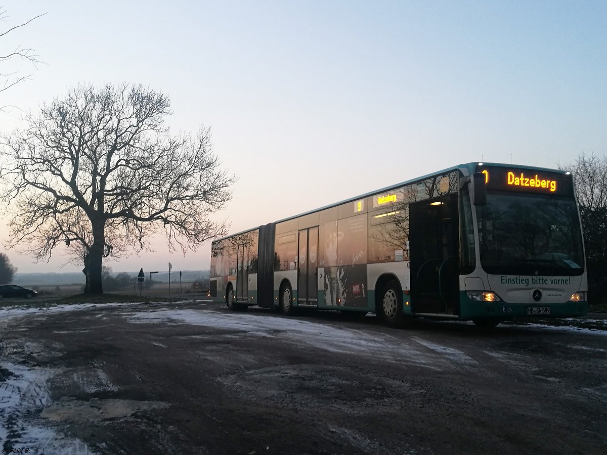 Mercedes Citaro II der Neubrandenburger Verkehrsbetriebe in Neubrandenburg am 07.02.2018 