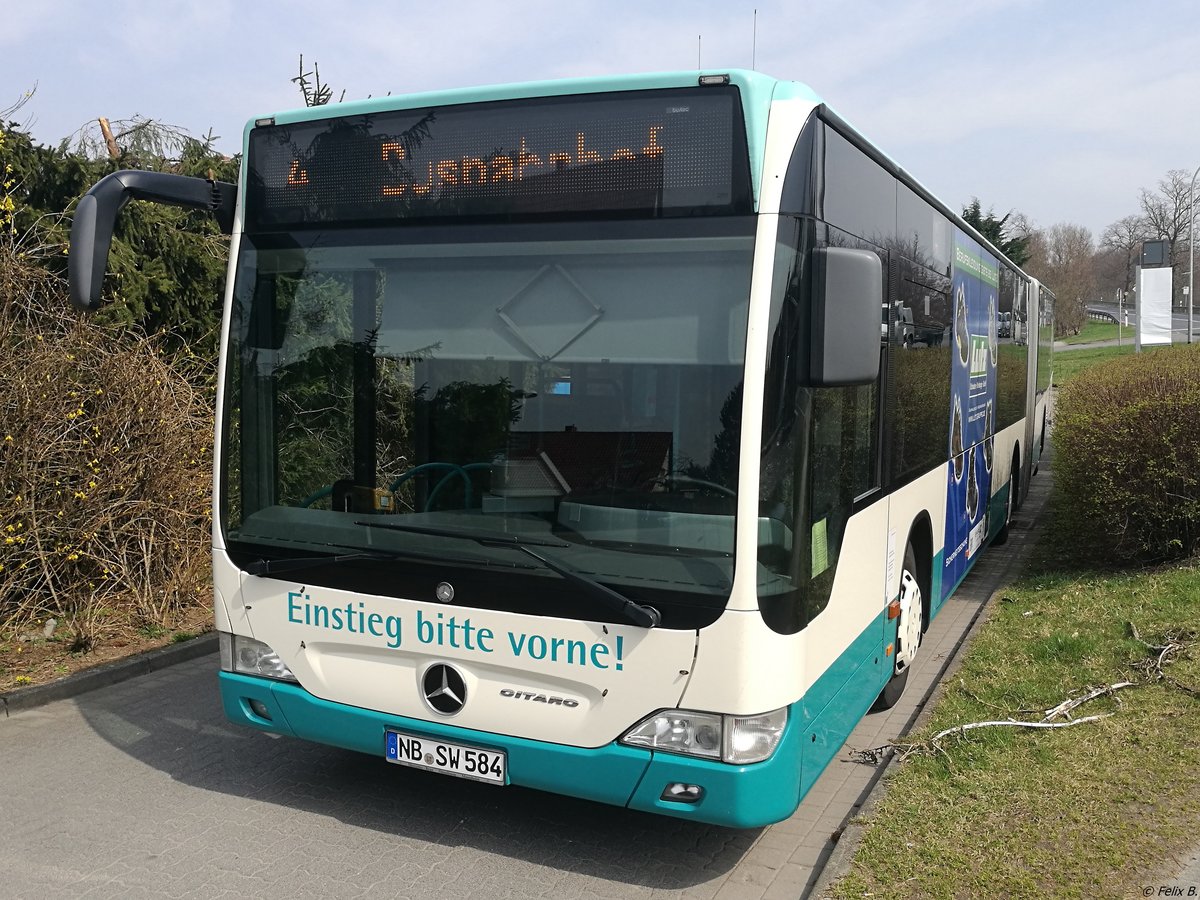 Mercedes Citaro II der Neubrandenburger Verkehrsbetriebe in Neubrandenburg am 17.04.2018