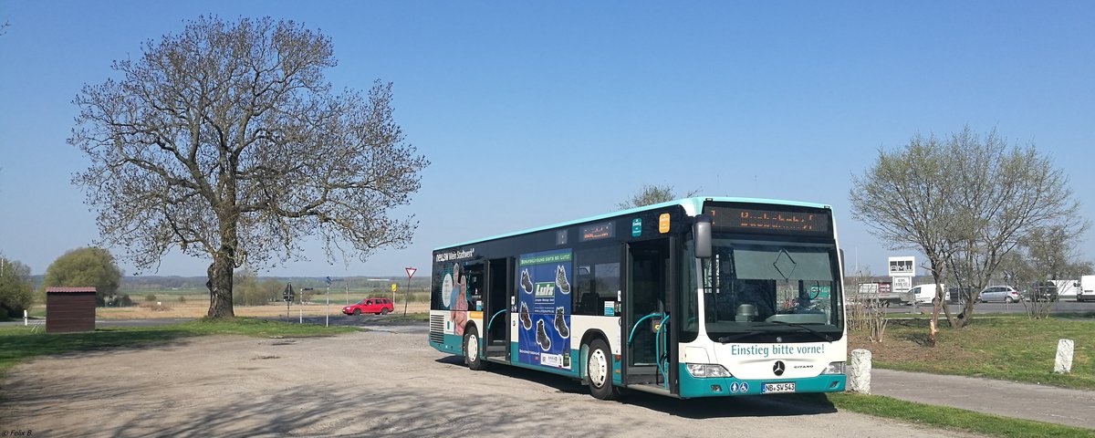 Mercedes Citaro II der Neubrandenburger Verkehrsbetriebe in Neubrandenburg am 20.04.2018