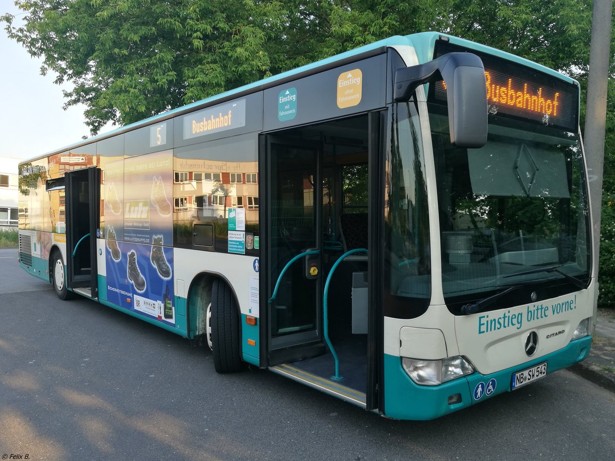 Mercedes Citaro II der Neubrandenburger Verkehrsbetriebe in Neubrandenburg am 29.05.2018