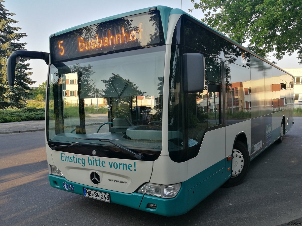 Mercedes Citaro II der Neubrandenburger Verkehrsbetriebe in Neubrandenburg am 29.05.2018