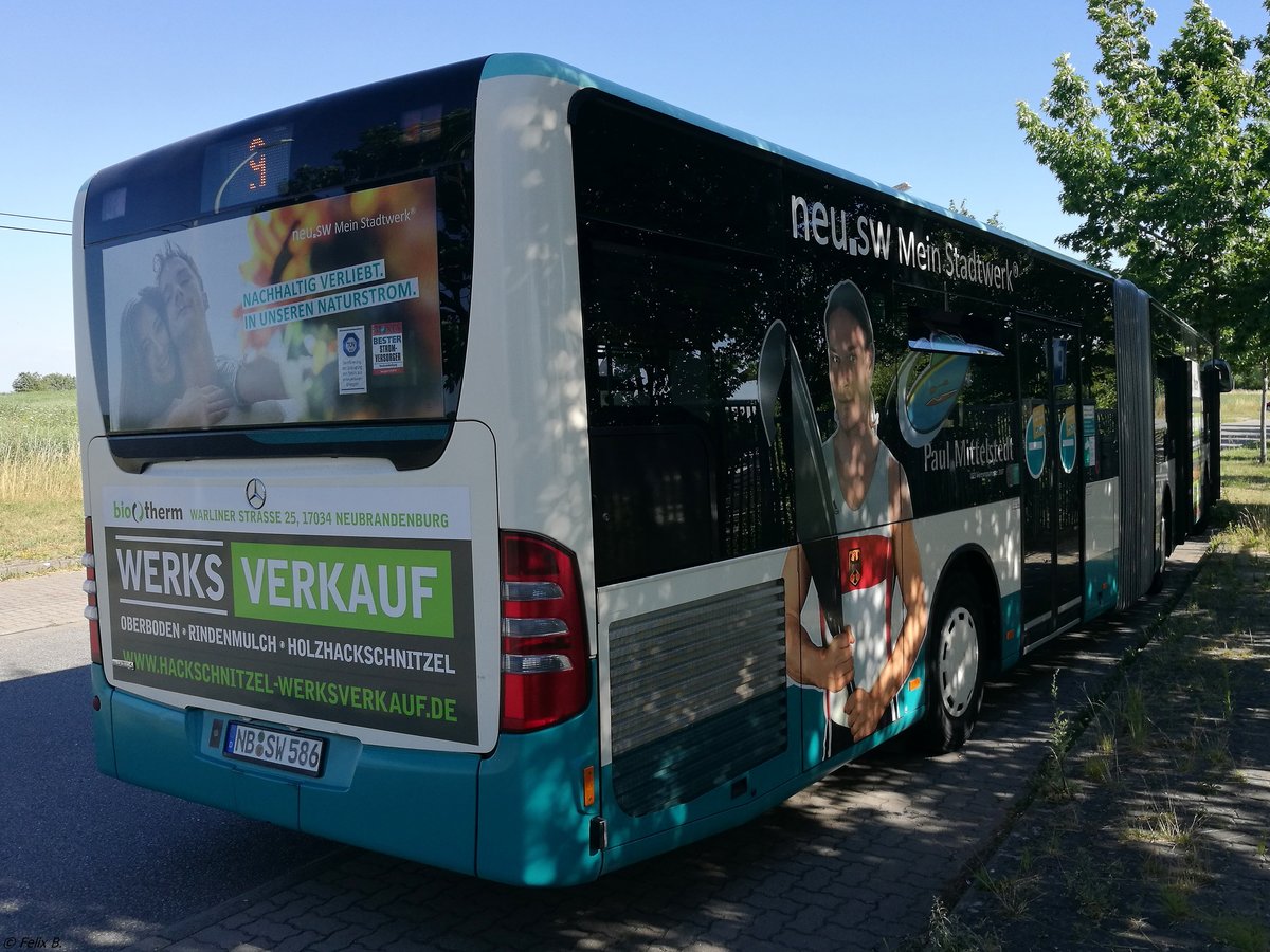 Mercedes Citaro II der Neubrandenburger Verkehrsbetriebe in Neubrandenburg am 07.07.2018