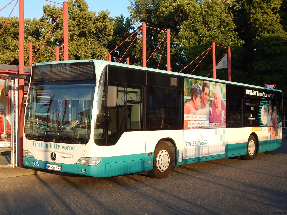 Mercedes Citaro II der Neubrandenburger Verkehrsbetriebe in Neubrandenburg am 07.07.2018