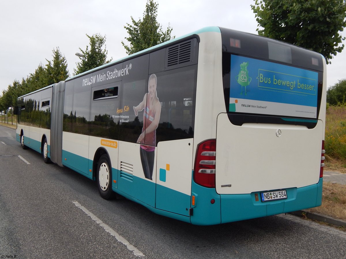 Mercedes Citaro II der Neubrandenburger Verkehrsbetriebe in Neubrandenburg am 07.07.2018